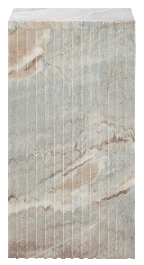 Safavieh Abriana Marble Side Table - Elegant Brown & Grey Accent For Luxurious Home Décor And Style Brown ,Grey Solid Brown Torrento Marble Acc3744a