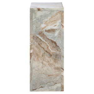 Safavieh Abriana Marble Side Table - Elegant Brown & Grey Accent For Luxurious Home Décor And Style Brown ,Grey Solid Brown Torrento Marble Acc3744a