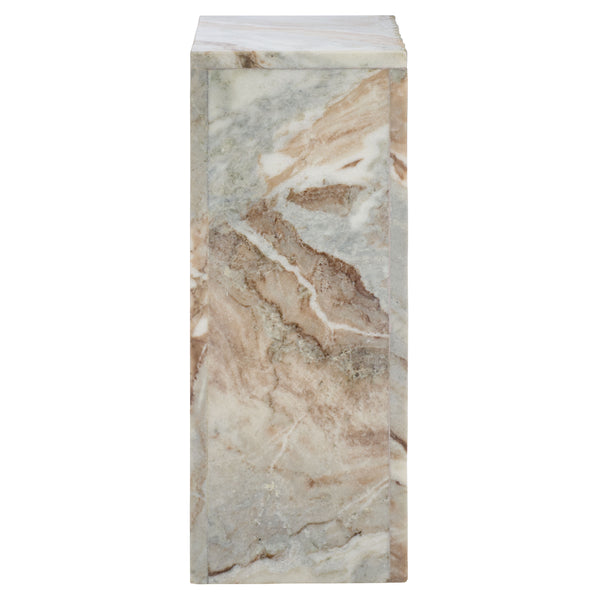 Safavieh Abriana Marble Side Table - Elegant Brown & Grey Accent For Luxurious Home Décor And Style Brown ,Grey Solid Brown Torrento Marble Acc3744a