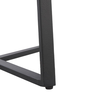 Safavieh Elenore Marble Side Table - Luxurious Cream Top With Elegant Black Legs For Stylish Home Décor Cream ,Black Solid White Rajnagar Marble Acc3745a