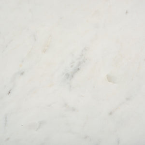 Safavieh Eldin Marble Side Table - Elegant Cream Top & Sleek Black Legs For Luxurious Home Décor Upgrade Cream ,Black Solid White Marble Acc3746a