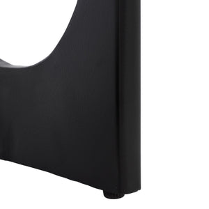 Safavieh Marasu Marble Side Table - Elegant Green & Grey Top With Sleek Black Legs For Luxurious Decor Green Grey ,Black Solid Greenish Grey Marble Acc3747a