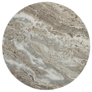 Safavieh Marasu Marble Side Table - Elegant Green & Grey Top With Sleek Black Legs For Luxurious Decor Green Grey ,Black Solid Greenish Grey Marble Acc3747a