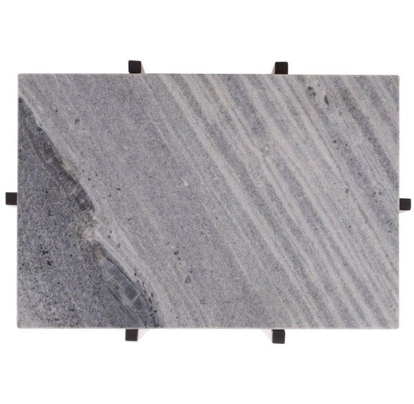 Safavieh Aloha Marble Side Table – Elegant Grey And Black Accent Table For Living Room Or Bedroom Decor ACC3748A