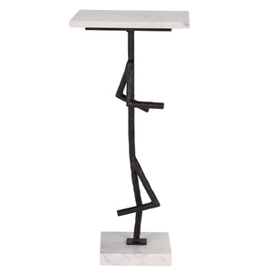 Safavieh Warso Marble Side Table – Elegant Accent Piece With Durable Metal Frame For Modern Home Décor ACC3751A