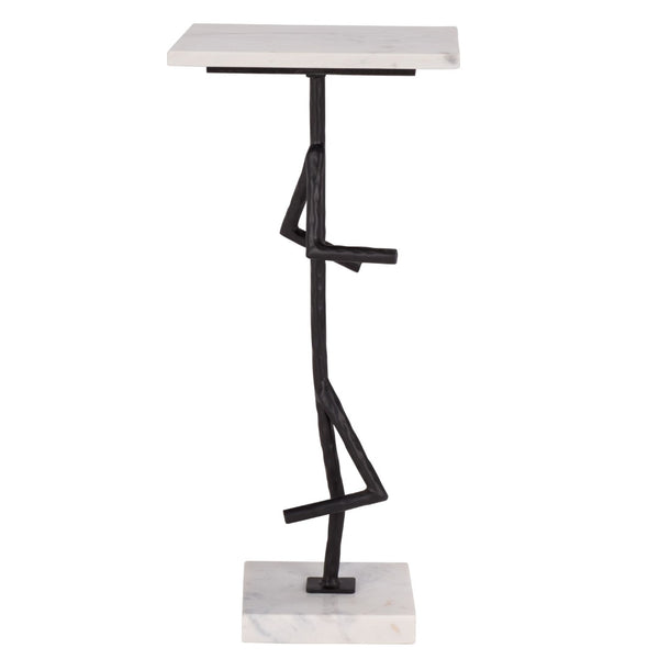 Safavieh Warso Marble Side Table – Elegant Accent Piece With Durable Metal Frame For Modern Home Décor ACC3751A