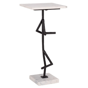Safavieh Warso Marble Side Table – Elegant Accent Piece With Durable Metal Frame For Modern Home Décor ACC3751A
