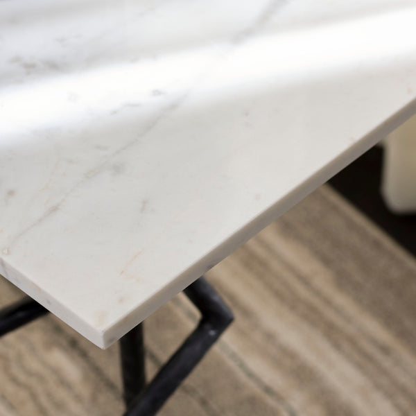 Safavieh Warso Marble Side Table – Elegant Accent Piece With Durable Metal Frame For Modern Home Décor ACC3751A