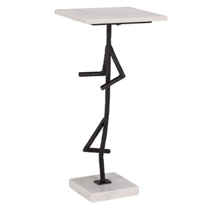 Safavieh Warso Marble Side Table – Elegant Accent Piece With Durable Metal Frame For Modern Home Décor ACC3751A