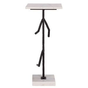 Safavieh Warso Marble Side Table – Elegant Accent Piece With Durable Metal Frame For Modern Home Décor ACC3751A