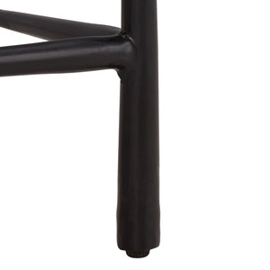 Safavieh Nadezhda Genuine Marble Top Accent Table with Slim Matte Black Metal Base for Modern Spaces ACC3756A