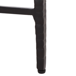 Safavieh Yaroslava Genuine Marble Top Accent Table with Sleek Black Metal Base for Modern Interiors ACC3763A