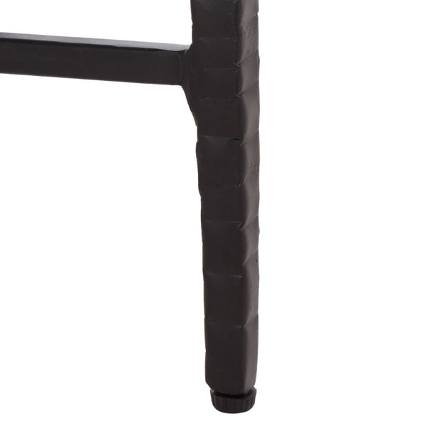 Safavieh Yaroslava Genuine Marble Top Accent Table with Sleek Black Metal Base for Modern Interiors ACC3763A