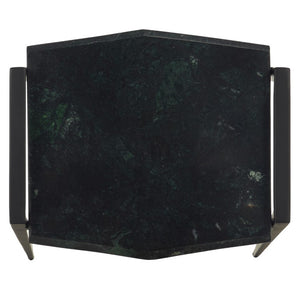 Safavieh Cari Green Marble Top Iron Frame Accent Table for Modern and Transitional Interiors ACC3765A