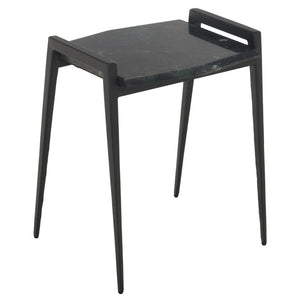 Safavieh Cari Green Marble Top Iron Frame Accent Table for Modern and Transitional Interiors ACC3765A