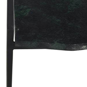 Safavieh Cari Green Marble Top Iron Frame Accent Table for Modern and Transitional Interiors ACC3765A