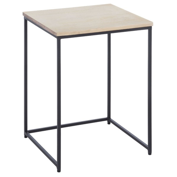 Safavieh Rue Marble Top Iron Accent Table Genuine Stone Surface for Modern Living Spaces ACC3766A