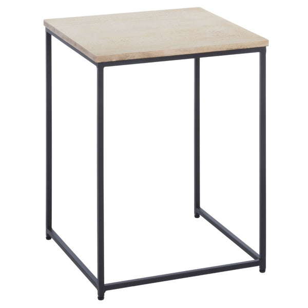 Safavieh Rue Marble Top Iron Accent Table Genuine Stone Surface for Modern Living Spaces ACC3766A