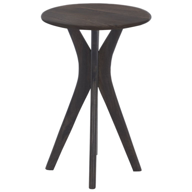 Safavieh Darden Solid Mango Wood Square End Table Earthy Grey Brown Finish for Living Rooms ACC3769A