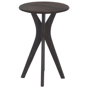 Safavieh Darden Solid Mango Wood Square End Table Earthy Grey Brown Finish for Living Rooms ACC3769A