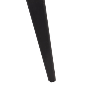 Safavieh Agnes Solid Mango Wood Accent Table Matte Black Finish for Living Room or Entryway ACC3770A