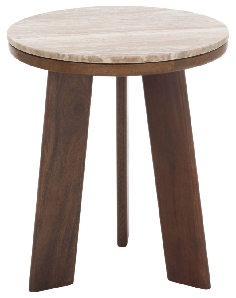 Safavieh Celestia Square Accent Table Marble Top Iron Frame Modern Living Room Side ACC3772A
