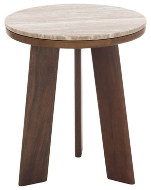 Safavieh Celestia Square Accent Table Marble Top Iron Frame Modern Living Room Side ACC3772A