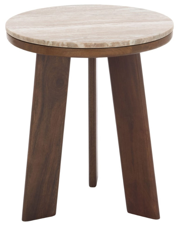 Safavieh Celestia Square Accent Table Marble Top Iron Frame Modern Living Room Side ACC3772A