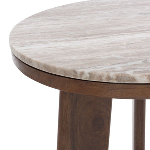 Safavieh Celestia Square Accent Table Marble Top Iron Frame Modern Living Room Side ACC3772A