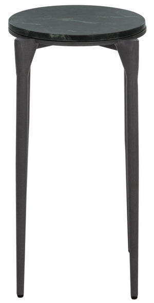 Safavieh Jaynah Marble Top Mango Wood Accent Table Earthy Tones for Living Room or Entryway ACC3773A