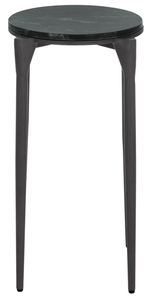 Safavieh Jaynah Marble Top Mango Wood Accent Table Earthy Tones for Living Room or Entryway ACC3773A