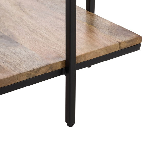 Safavieh Ashby Marble Top Mango Wood Accent Table with Lower Shelf for Living Room ACC3774A