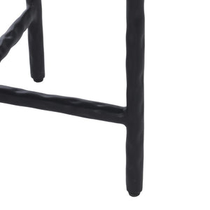 Safavieh Saylor Marble Top Accent Table with Iron Legs Modern Two-Tone Living Room Side ACC3775A
