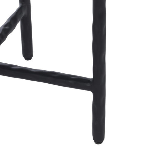Safavieh Saylor Marble Top Accent Table with Iron Legs Modern Two-Tone Living Room Side ACC3775A