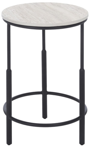 Safavieh Corrine Marble Top Accent Table with Iron Frame for Modern and Transitional Spaces ACC3778A