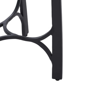 Safavieh Eliza Marble Top Accent Table with Powder Coated Iron Legs for Modern Living Spaces ACC3779A