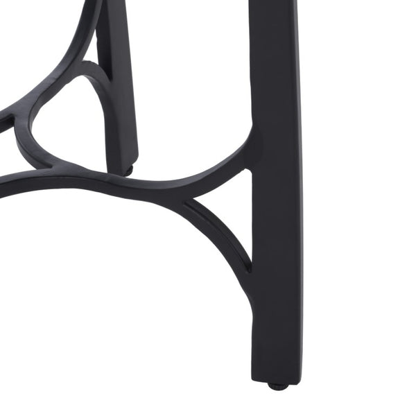 Safavieh Eliza Marble Top Accent Table with Powder Coated Iron Legs for Modern Living Spaces ACC3779A