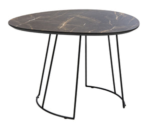 Safavieh Brooks Side Table - Modern Sculptural Accent For Living Rooms, Bedrooms & Lounge Spaces, 27" W Dark Sandstone / Black ACC4200A