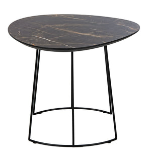 Safavieh Brooks Side Table - Modern Sculptural Accent For Living Rooms, Bedrooms & Lounge Spaces, 27" W Dark Sandstone / Black ACC4200A