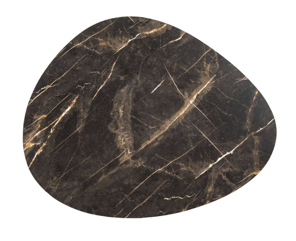 Safavieh Brooks Side Table - Modern Sculptural Accent For Living Rooms, Bedrooms & Lounge Spaces, 27" W Dark Sandstone / Black ACC4200A