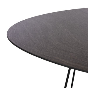 Safavieh Brooks Side Table - Modern Sculptural Accent For Living Rooms, Bedrooms & Lounge Spaces, 27" W Faux Dark Grey Stone/Black ACC4200B