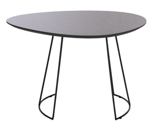 Safavieh Brooks Side Table - Modern Sculptural Accent For Living Rooms, Bedrooms & Lounge Spaces, 27" W Faux Dark Grey Stone/Black ACC4200B