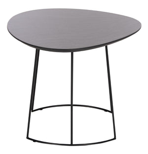 Safavieh Brooks Side Table - Modern Sculptural Accent For Living Rooms, Bedrooms & Lounge Spaces, 27" W Faux Dark Grey Stone/Black ACC4200B