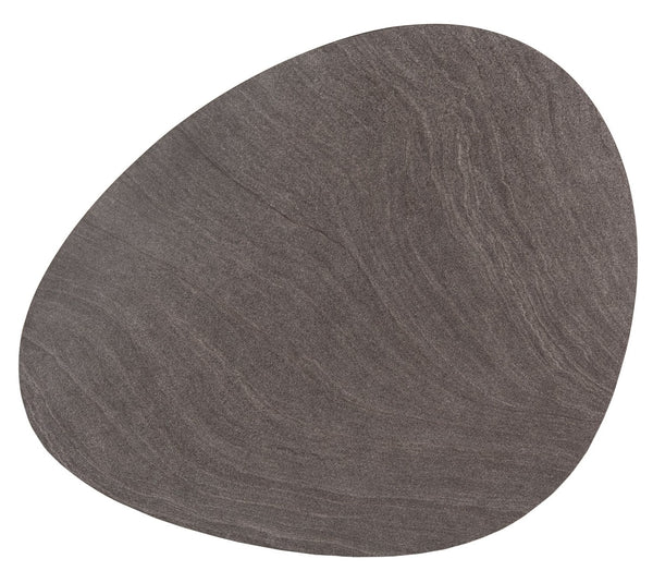Safavieh Brooks Side Table - Modern Sculptural Accent For Living Rooms, Bedrooms & Lounge Spaces, 27" W Faux Dark Grey Stone/Black ACC4200B
