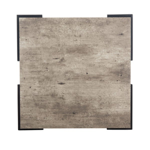 Safavieh Jett Rustic-Industrial Accent Table With Textured Faux Concrete Top & Minimalist Black Iron Legs ACC4201A