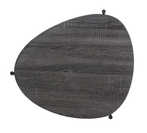 Safavieh Sven Side Table - Scandinavian Minimalist Design With Dark Grey Oak Top & Black Iron Legs For Style ACC4203A