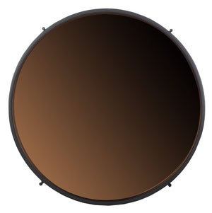 Safavieh Ruby Medium Round Tray Accent Table - Glamorous Rose Gold Top With Black Wood & Iron Legs, Stylish Use ACC4205A
