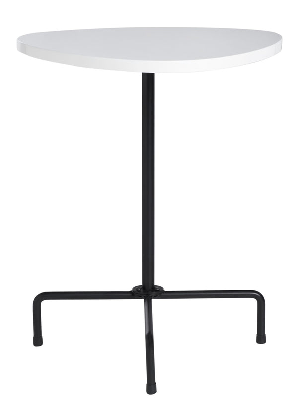 Safavieh Berlin Tripod Side Table - Mid-Century Modern Bauhaus Design For Stylish Living Rooms & Bedrooms White Lacquer/Black ACC4207A