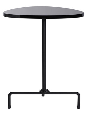 Safavieh Berlin Tripod Side Table - Mid-Century Modern Bauhaus Design For Stylish Living Rooms & Bedrooms Black Lacquer/Black ACC4207B