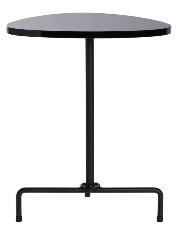 Safavieh Berlin Tripod Side Table - Mid-Century Modern Bauhaus Design For Stylish Living Rooms & Bedrooms Black Lacquer/Black ACC4207B
